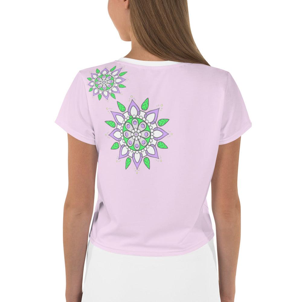 Spiritual Mandala Crop T-Shirt - Beyond T-shirts