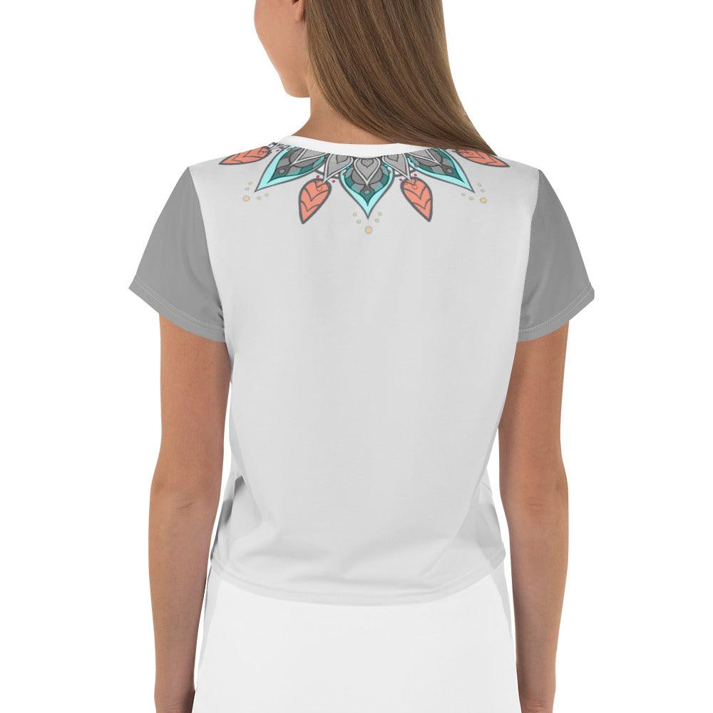 Lotus Mandala Crop T-Shirt - Beyond T-shirts