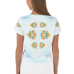 Reggae Rhythms All-Over Print Crop T-Shirt - Beyond T-shirts