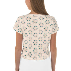 Artistic Elegance All-Over Print Crop T-Shirt - Beyond T-shirts