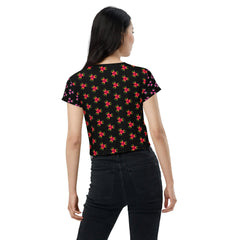 Vogue Visionary All-Over Print Crop T-Shirt - Beyond T-shirts