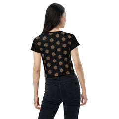 Abstract Ambitions All-Over Print Crop T-Shirt - Beyond T-shirts