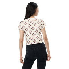 Artful Aesthetics All-Over Print Crop T-Shirt - Beyond T-shirts