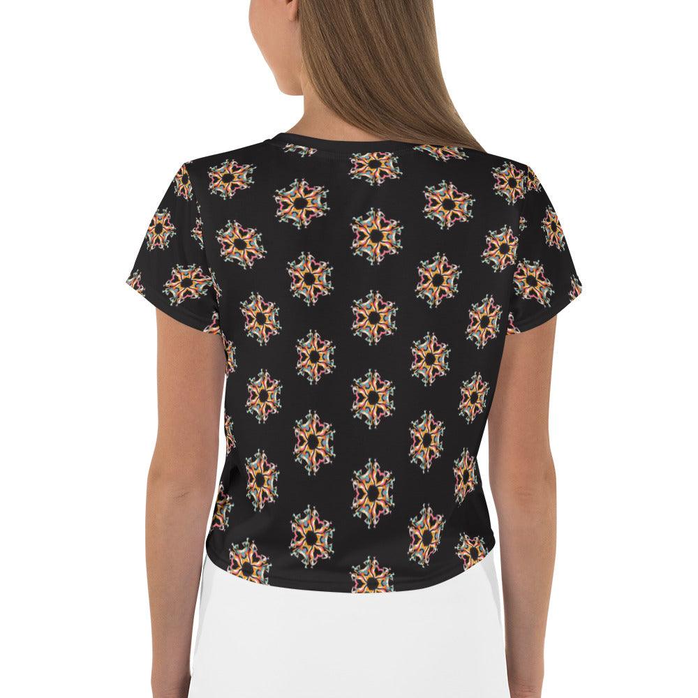 Vibrant Vogue Vision All-Over Print Crop T-Shirt - Beyond T-shirts