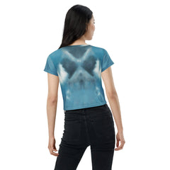 Gothic Glamour Halloween Crop Top - Beyond T-shirts