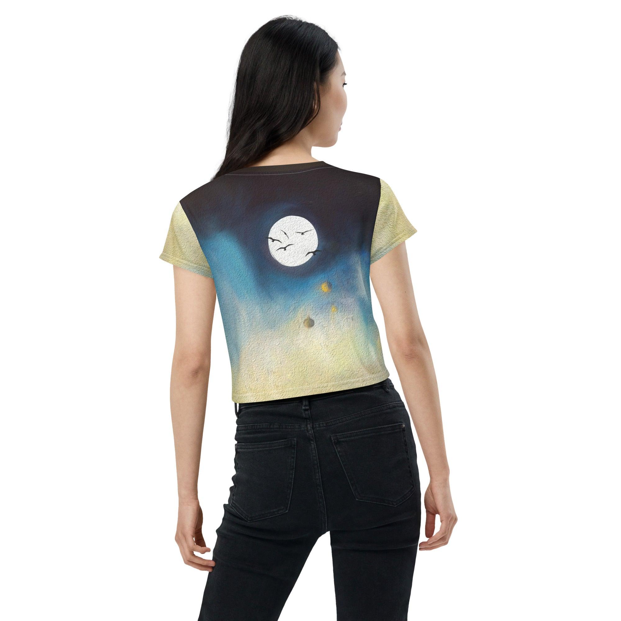 Midnight Masquerade Women's Crop Tee - Beyond T-shirts