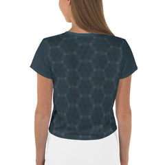 Abstract Elegance: Women's Crop T-Shirt - Beyond T-shirts