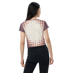 Abstract Radiance: Women's Art Crop T-Shirt - Beyond T-shirts