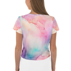 Violinist's Vivid Vibrations Crop T-Shirt