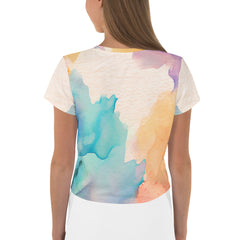 Vocalist's Vibrant Visuals Crop T-Shirt