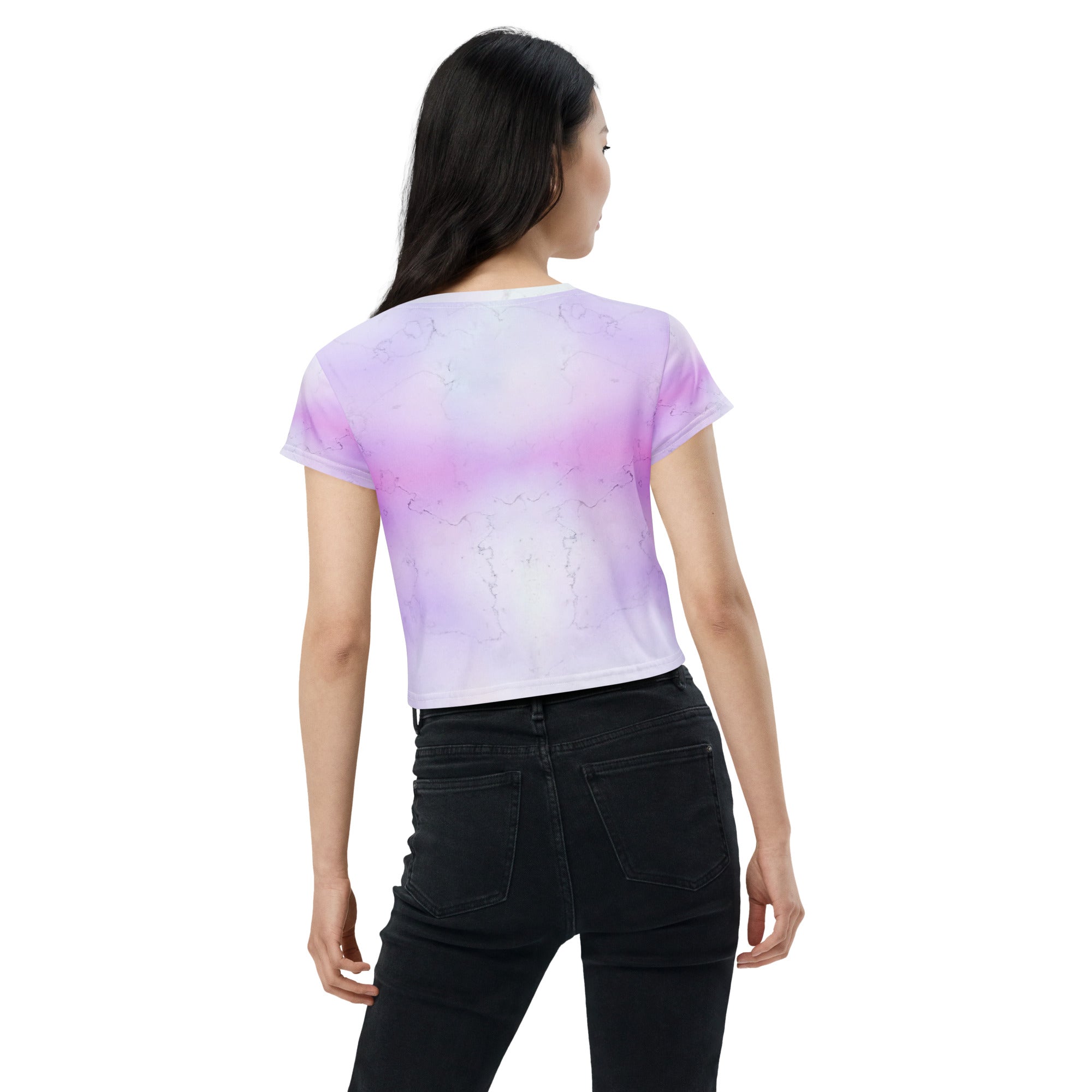 Dynamic Artist Print Crop Shirt