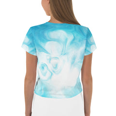 Creative Inventor Print Crop Shirt