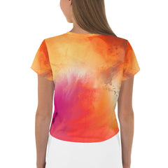 Colorful Villain Print Crop Shirt