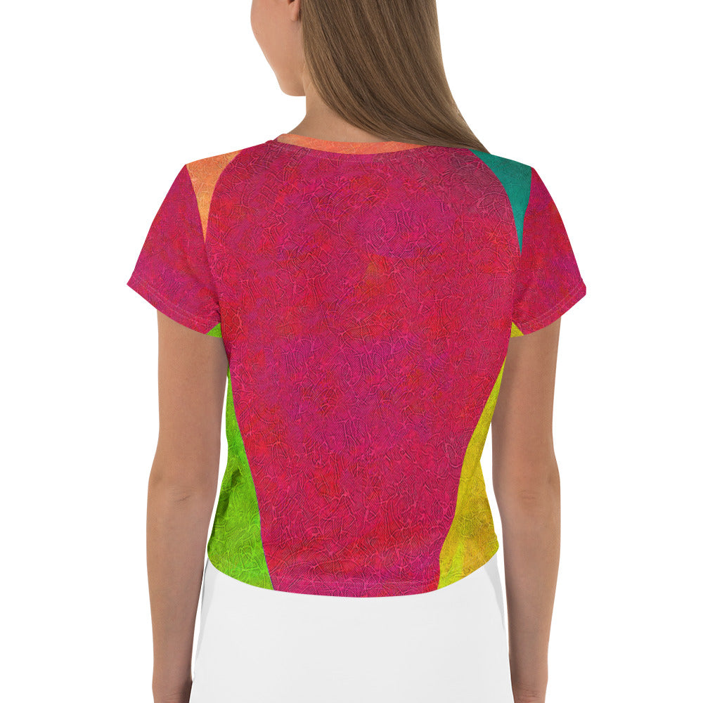 Harmonic Henna Highlights All-Over Print Crop Tee