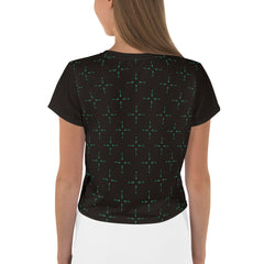Symphony Silhouette All-Over Print Crop T-Shirts