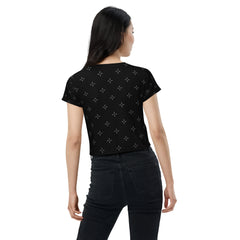 Harmony Haven All-Over Print Crop T-Shirts