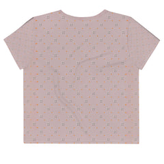 Elegant Brushstrokes Crop Tee