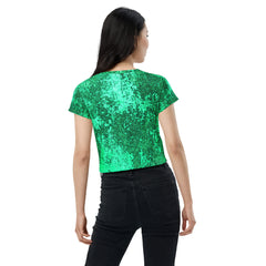 Wilderness Whispers All-Over Print Crop T-Shirt