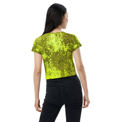 Timberland Terrain All-Over Print Crop T-Shirt