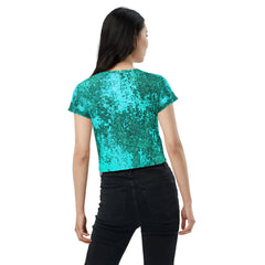 Mountain Majesty All-Over Print Crop T-Shirt