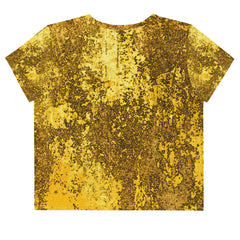 Timberland Travels All-Over Print Crop T-Shirt