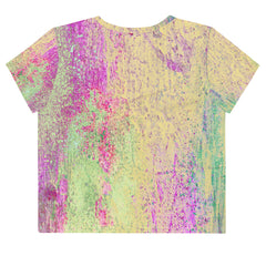 Patchwork Panache Crop T-Shirts