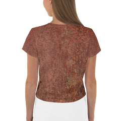 Rusty Iron Texture Crop T-Shirt