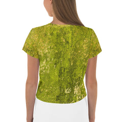 Brass Patina Texture Crop T-Shirt