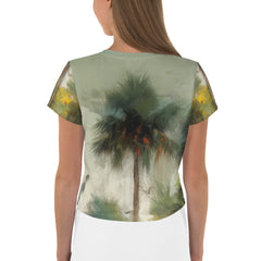 Mirage Oasis All-Over Print Crop Tee