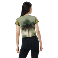 Mirage Oasis All-Over Print Crop Tee