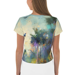 Enchanted Forest Landscape Crop T-Shirt