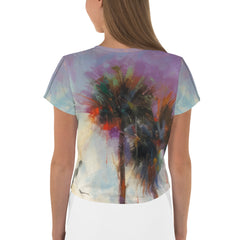 Coastal Sunrise Landscape Crop T-Shirt