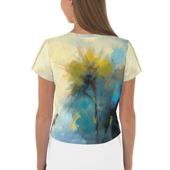 Lakeside Serenity Landscape Crop T-Shirt