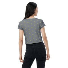 Sculpted Serenity All-Over Print Crop T-Shirt