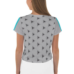 Dynamic Patterns All-Over Print Crop T-Shirt