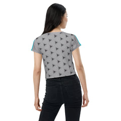 Dynamic Patterns All-Over Print Crop T-Shirt