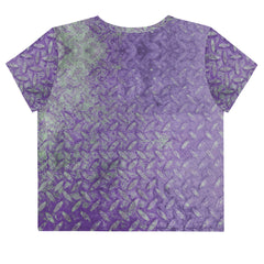 Satin Serenity Texture Crop T-Shirt