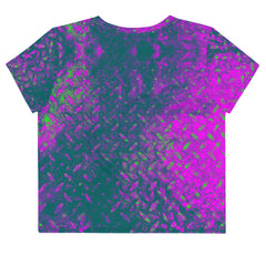 Velvet Crush Texture Crop T-Shirt