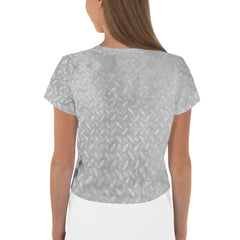 Jacquard Allure Texture Crop T-Shirt