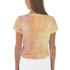 Ripple Effect Texture Crop T-Shirt