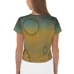 Graceful Deer All-Over Print Crop T-Shirt