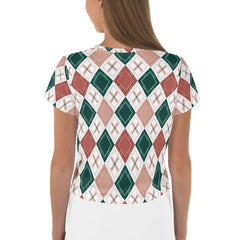 Diamond Symphony All-Over Print Crop T-Shirt