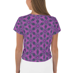 Geometric Elegance Women's Crop Tee