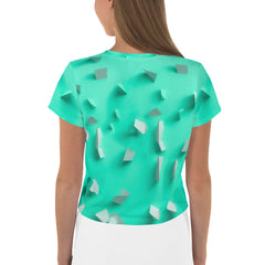 Close-up of Melody Muse Crop T-Shirt fabric and print