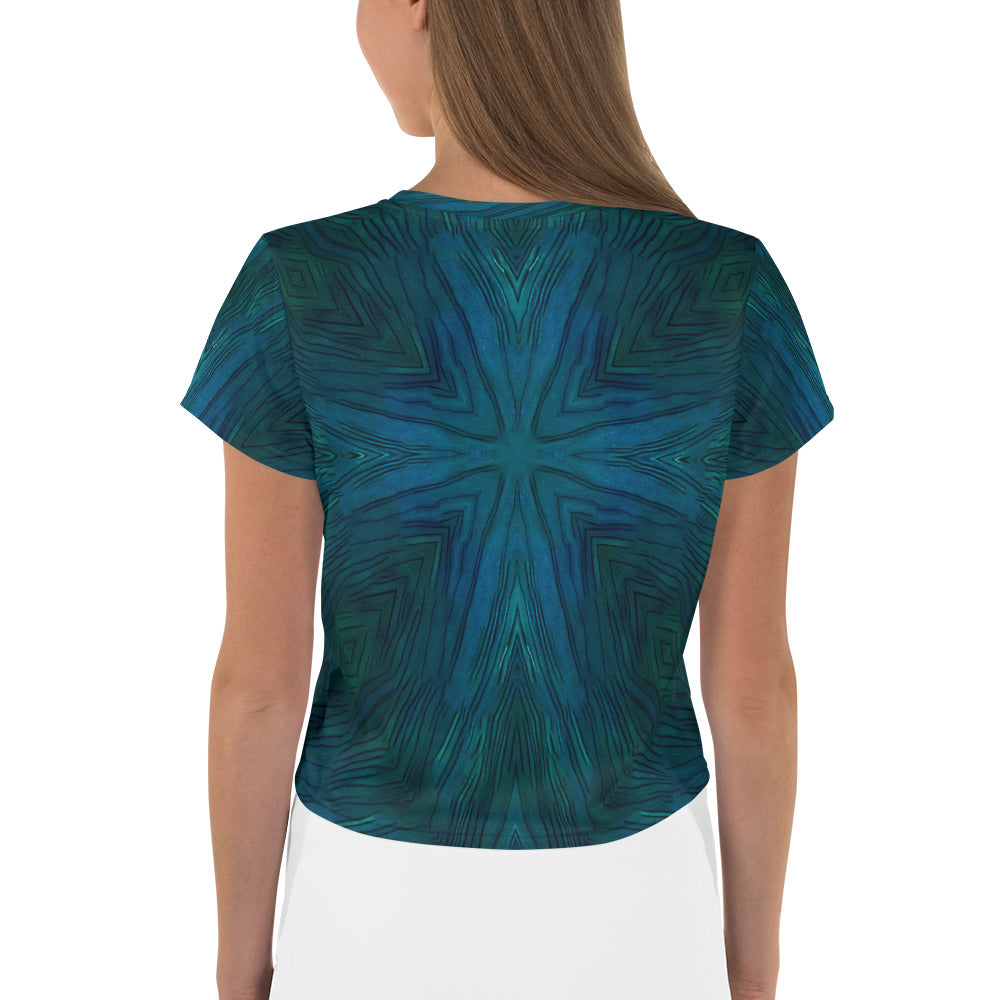 Trendy space-themed Crop Top - Celestial Pop Galaxy Collection.