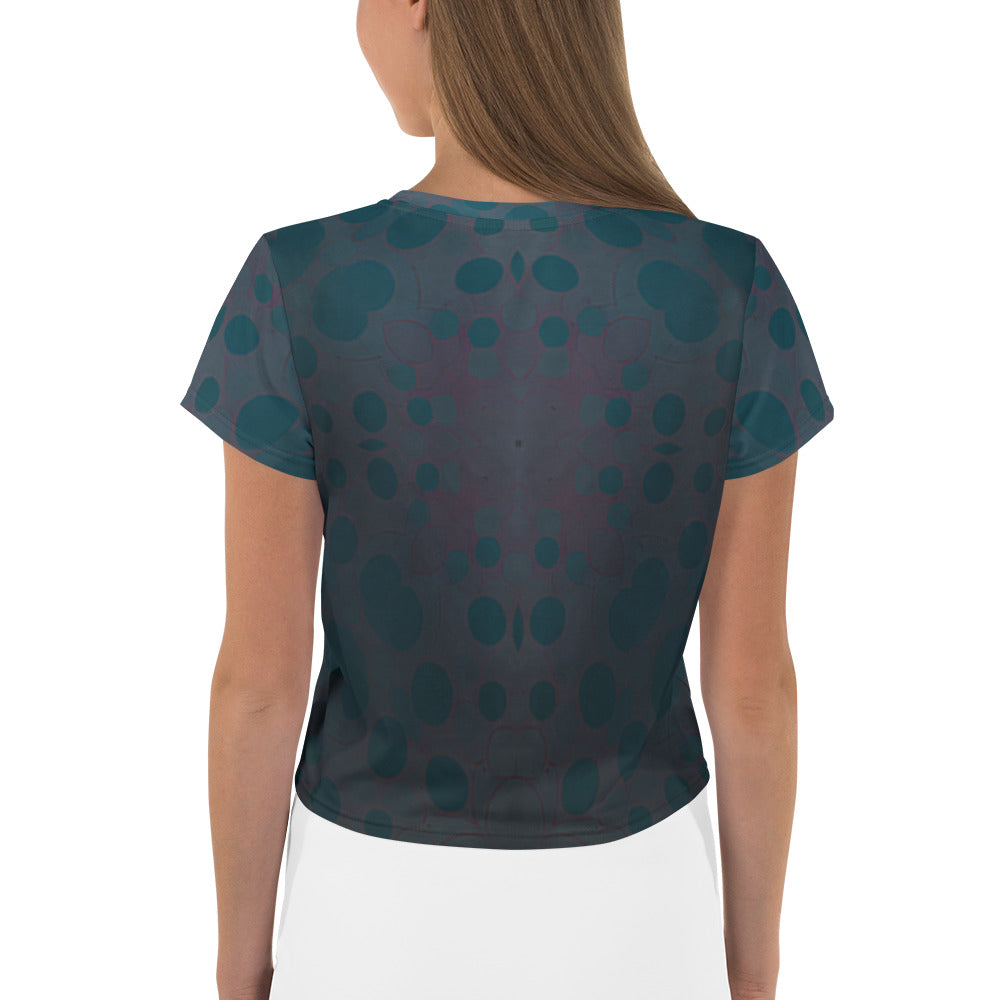 Wildflower Whimsy Crop T-Shirt - Side View