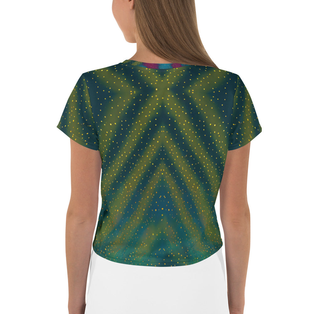 Harmonic Convergence Crop T-Shirt - Back View