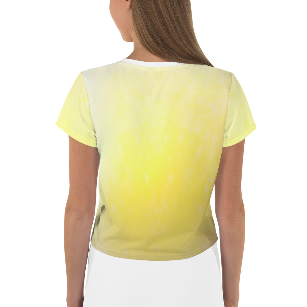 Back view of Metamorphic Mirage Crop T-Shirt