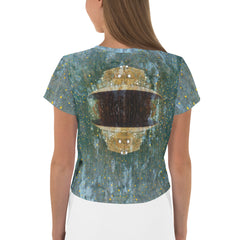 Trendy women's Elemental Enchantment Crop T-Shirt back view