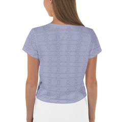 Close-up of Art Deco pattern on Crop Tee